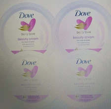 4 Pack Dove Nourishing Body Care - Rich Nourishment Cream - 48 Hour - 2.53 OZ Ea