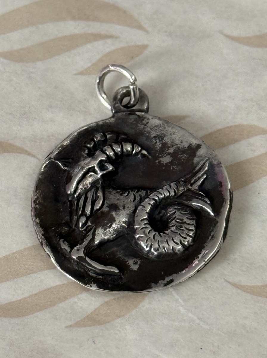 James Avery Retired Sterling Silver Capricorn Zodiac Pendant | eBay