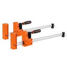 Jorgensen 18  Bar Clamp Set, 2-pack 90  Parallel Clamp Cabinet Master, Steel Jaw