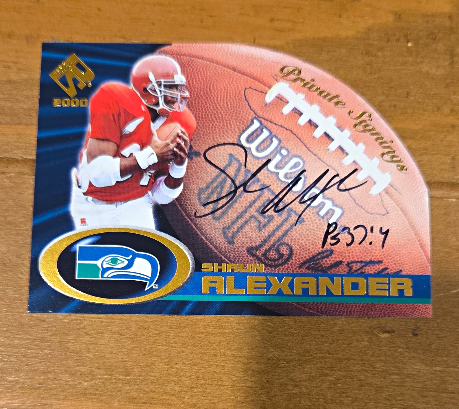 Shaun Alexander Pacific Private Stock Private Signings #33 Private Signings