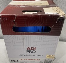 ADI PRO CAT6 Plenum Cable 23/4 1000′ Reel in Box Blue 0E-CAT6PBL