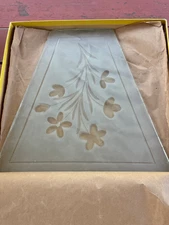 THE CORNER SHOP Vintage Coach Lantern Frosted Glass Replacement Set COMPLETE