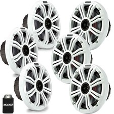 Kicker 6.5" White Marine Speakers QTY 6 3 pairs of OEM replacement speakers