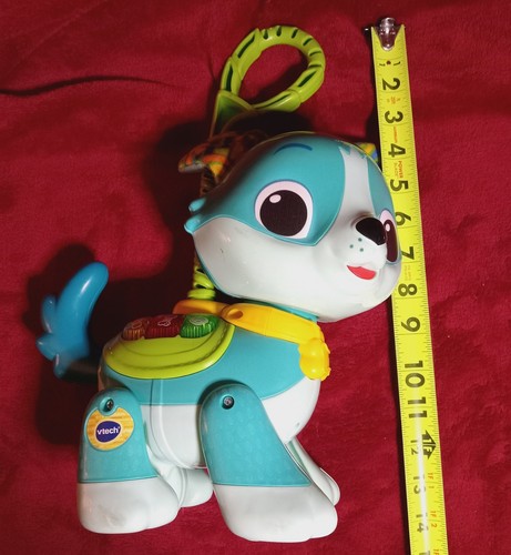 VTech Let's Go Rescue Pup Kids Toy Pet Dog Missing Length of Leash Works Tested