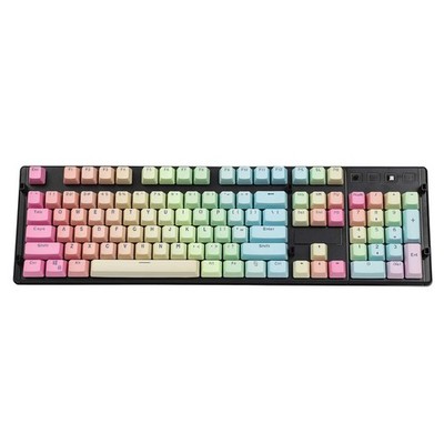 Double Shot 104 Dyed PBT Shine Through Keyset OEM Profile Keycap Set for Cher...