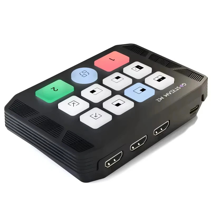 USB3.0 HDMI Capture Card Switcher with Dual Bit 4K Dual Screen 3.5mm Audio Input