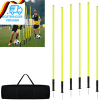 Slalomstangen Fussball Set Slalom Poles 6 Slalom Stangen Mit Federgelenk Sprungh