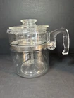Vintage Pyrex Flame Ware 7759-B Glass Percolator 9 Cup See Description