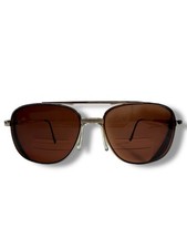 National MARCOLIN Harrison Vtg Aviator Eyeglass Gold 58-16-145 FRAMES ONLY