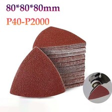 80mm Multi Tool Triangular Delta Sanding Papers 40 Grit - 2000 Grit