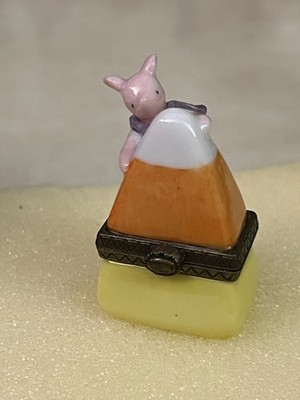 Midwest of Cannon Falls Mini Trinket Box:  Piglet Candy Corn in OB