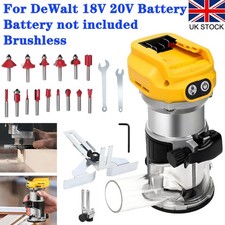 Cordless Brushless Compact Router for DeWalt 18V 20V Battery 6 Variable Speeds