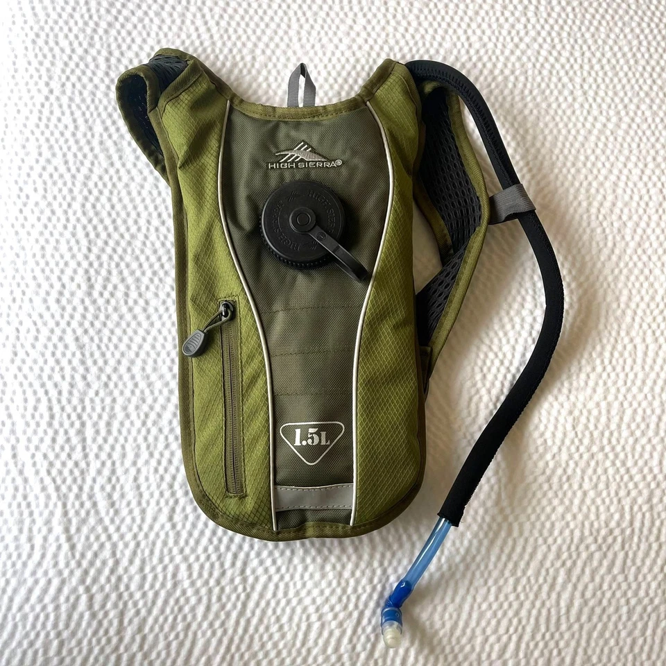 Mochila High Sierra Water Hydration Pack Senderismo Verde 1.5L Foto 2 de 4