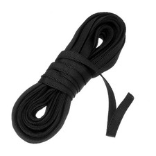 10 Yards Corset Boning Casing 3/8" Nylon Plush Boning for Sewing Black