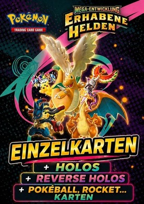 Pokemon Mega Entwicklung Einzelkarten Erhabene Helden Holos Reverse Holos