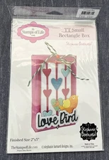 The Stamps of Life TT Small RECTANGLE BOX Die Set 2"x3" Love Bird