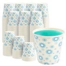 RACETOP 300 Pack Paper Cups 3 oz, Bathroom 3 3 oz White Floral,