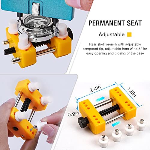 BYNIIUR Watch Battery Replacement Tool Kit Watch Repair Kit Watch Tool