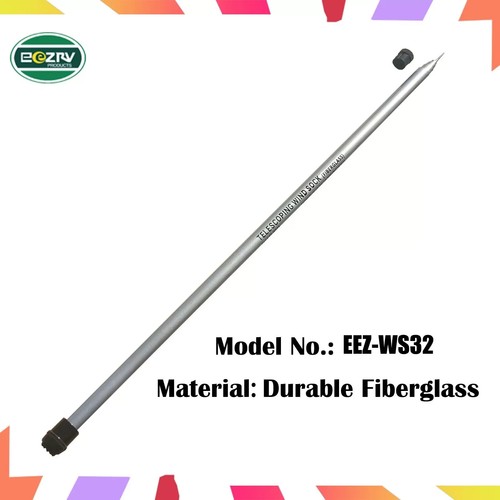 Poste telescópico de fibra de vidrio de 32 pies con calcetín de viento con bandera multicolor de 20' de largo - Imagen 12 de 18