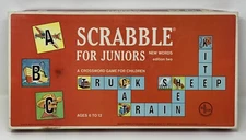 Vintage 1964 Scrabble For Juniors Edition Selchow & Righter Family Board Game