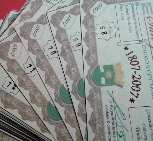 Medaglia 200Aniv CAMUY 1807 Ciudad Romántica PORTO RICO Gettone Ficha Medaglia Moneta - Foto 10 di 11