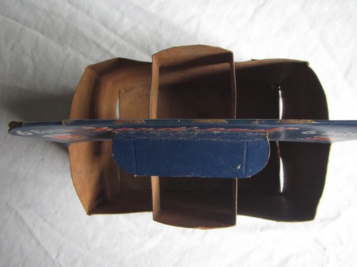 vintage 1950's Orange six pack carton- handipak with six 7 oz amber bottles. - Picture 8 of 14