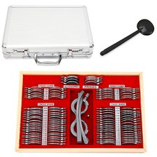 104 sztuki Metal Optometria Optometria Zestaw soczewek Metalowa krawędź Rim Trial Lens Kit