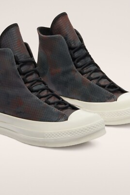 Converse CHUCK 70 TAPE SEAM Black Terracotta Canvas High Sneaker Womens Size 5