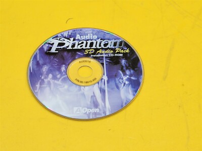       PC Software CD Disc AOpen Audio Phantom 3D Audio Pack Installation