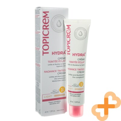 Topicrem Hydra + Gesichtscreme Mit Farbe Licht SPF 50 40ml Vereinheitlichendes