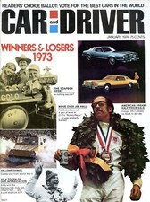 Car and Driver Magazine January 1974 Datsun B-210, Chevrolet Twin Cam Cosworh 