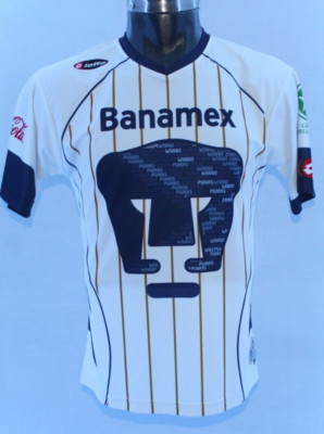 Pumas unam jersey lotto 100% authentic size Medium 2007-2008 T