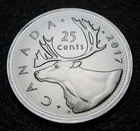 Canada 2017 25-cent Caribou BU From a new special wrap roll
