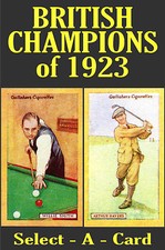 Gallaher BRITISH  CHAMPIONS of 1923 (Sport) - Select-A-Card