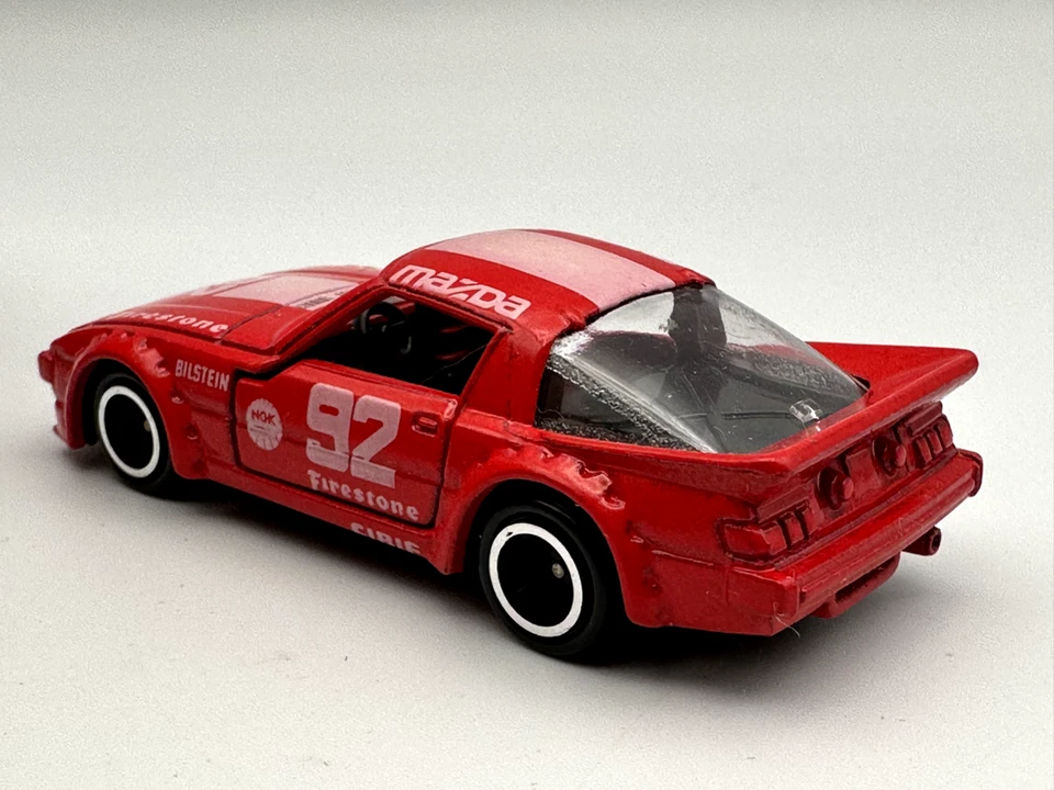 TOMICA POCKET CARS #74 MAZDA SAVANNA RX-7 RACING, ROJO, 1:64, EXCELENTE Foto 4 de 4