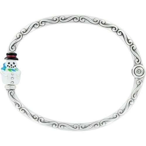 Brighton Santa Rosa Silver Tone Heart Scroll Toggle Link Bracelet Watch Analog Brighton Santa Rosa Silver Scrolled Hearts Bracelet Watch  main image 3