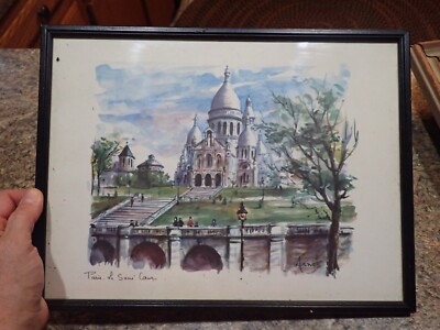 Print Paris By ARNO Basilique du Sacré-Cœur de Montmartre 13.5'' wide x 11.25''