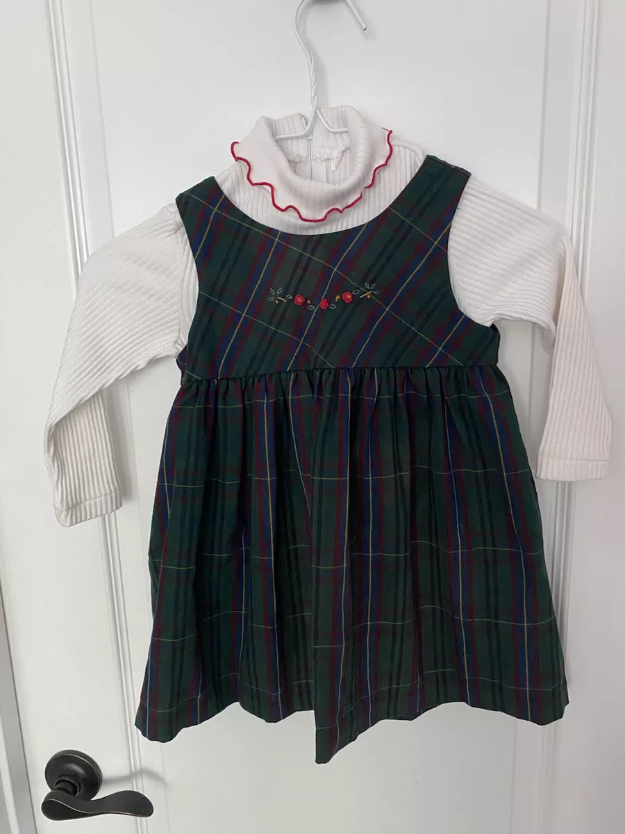 Bonnie jean plaid shop christmas dress