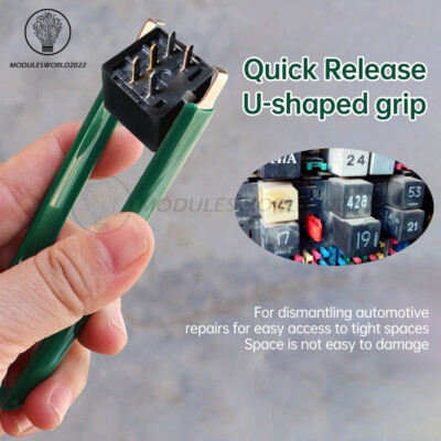 IC Extractor Tool – U-Shape IC Chip Puller, Stainless Steel & PVC – Anti-Static Chip Remover For Motherboards, PCB Components, Dual-In-Line Chips – 4.09" Length