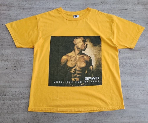 2Pac Until The End Of Time Album Promo T-shirt XL Ra 2000s vintage concert t-shirt, vintage, size XL, single stitch, B+ condition