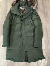 Moose Knuckles Ontario Parka Size S Goose Down Fox Hair