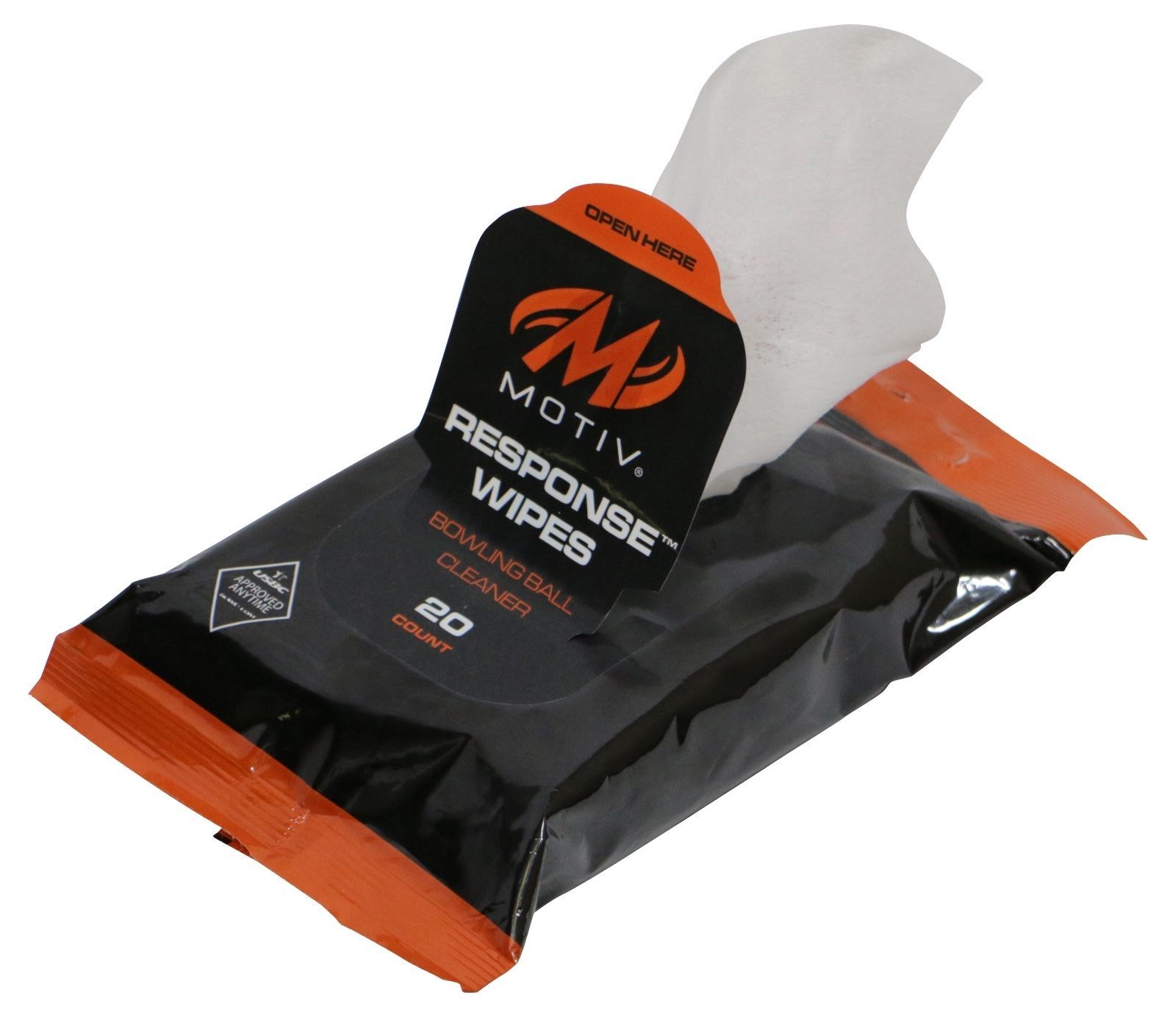 LOT OF 2- Motiv Bowling Ball Cleaning Response Wipes- 40 Sheets