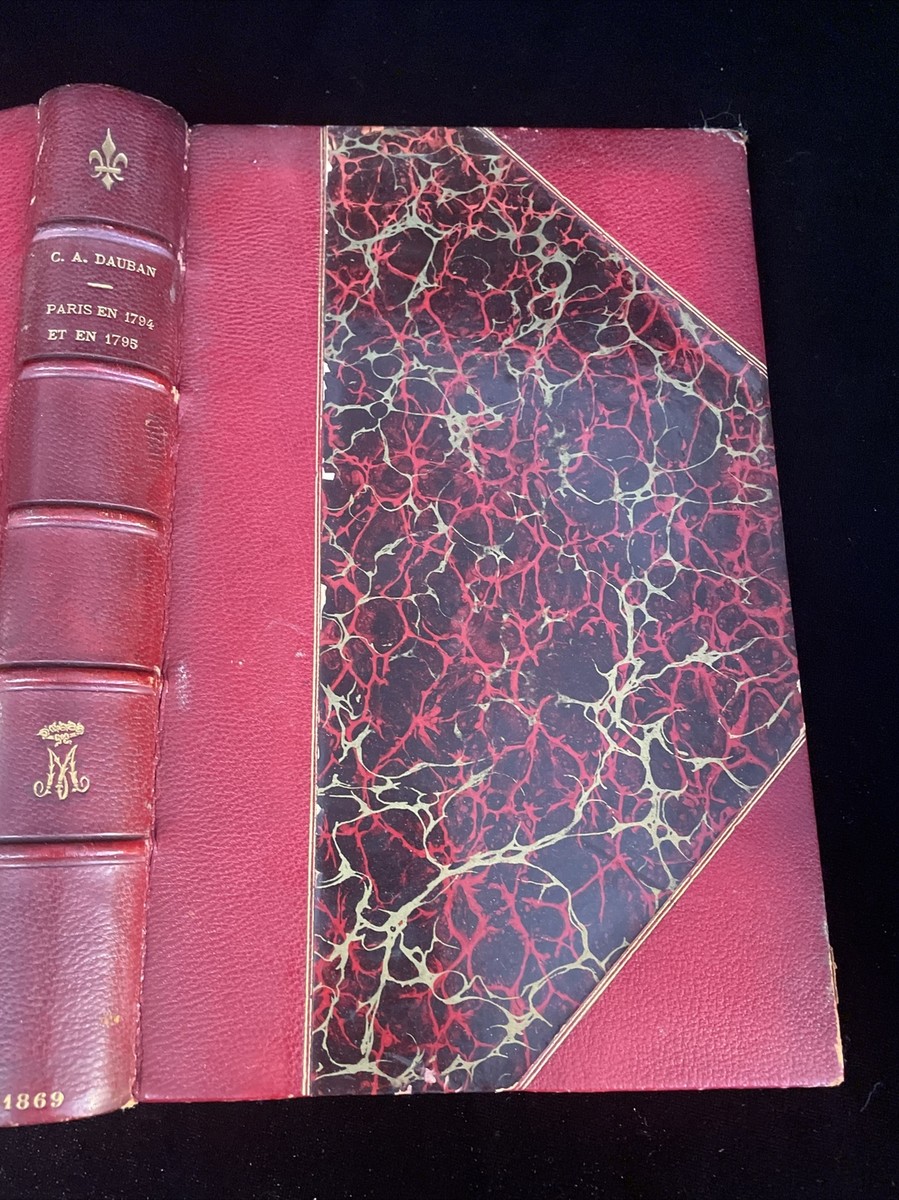 Antique French Book History of Paris in 1794 & 1795 C.A. Dauban | eBay