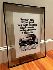 Large 18x24 Vintage 964 Porsche 911 Advertisement "Did you spend your youth..."