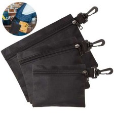 Portable Clip on Tool Pouch Zipper Bag, Small Tool Bag, Multipurpose Storage Bag