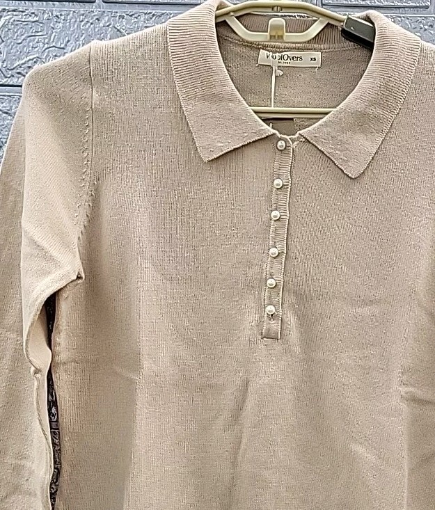 トップス XL OVY Wool Cashmere Warm Knit Polo Wool Cashmere Warm Knit Polo | OVY