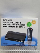 Craig CVD506 Digital to Analog Broadcast Converter Remote Control New Open Box