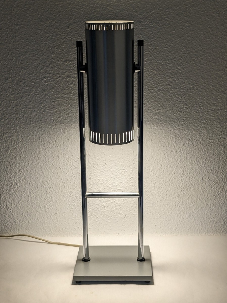 Vtg Trombone Jo Hammerborg Table Lamp for Fog & Mørup Chrome Vtg Trombone Jo Hammerborg Table Lamp for Fog & Mørup Chrome