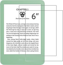 2 Pack Tempered Glass Screen Protector for Amazon Kindle 6'' e-Reader 2024/2022