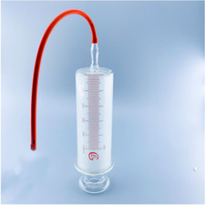 Siringhe di vetro grandi 500 ml calibro vetro Ruhr serrature calibro vetro dispositivo clistere!